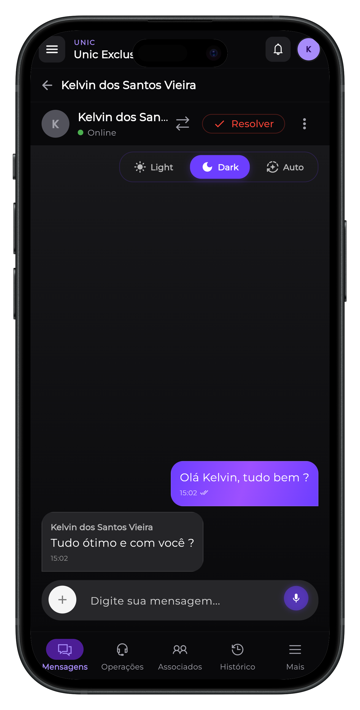 Unic Torre de Controle - App Mobile 3
